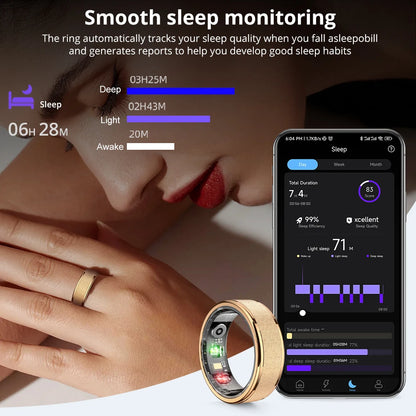 COLMI R10 Smart Ring with Charging Case – Sleek Health & Sleep Tracker for Men & Women