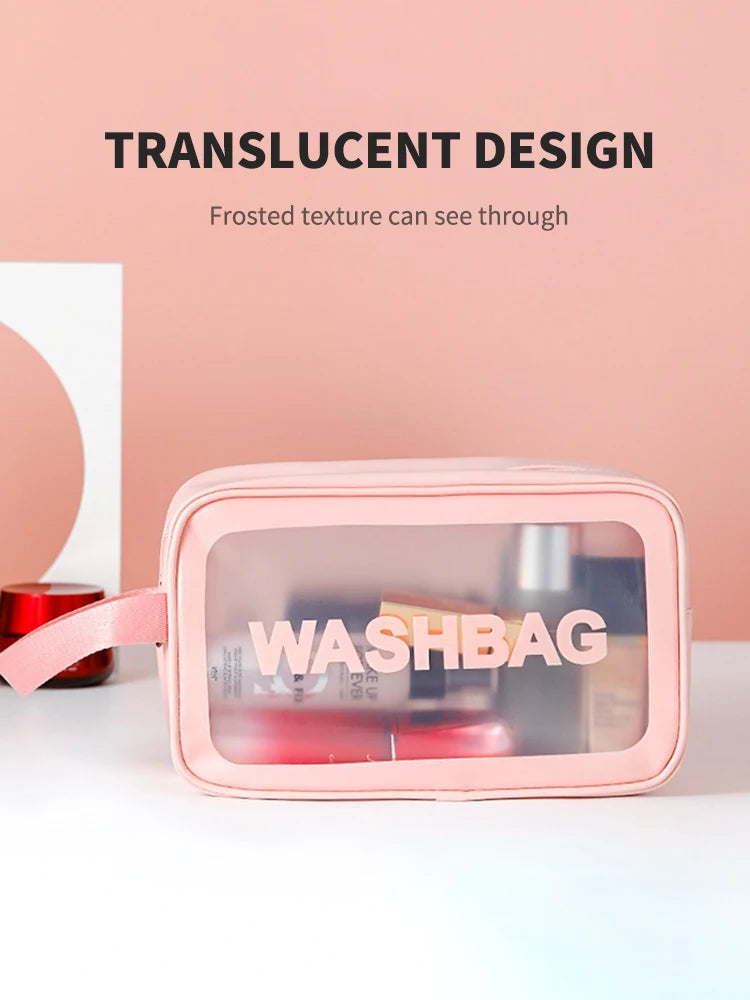 3-in-1 Transparent Travel Makeup Bags