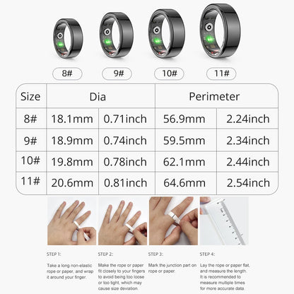 COLMI R02 Smart Ring – Military-Grade Titanium, 24/7 Health Monitoring, IP68 Waterproof