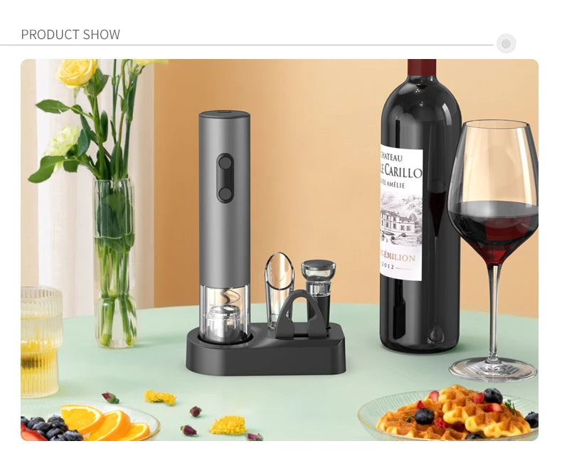 Electric Wine Opener Gift Set