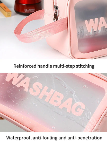 3-in-1 Transparent Travel Makeup Bags