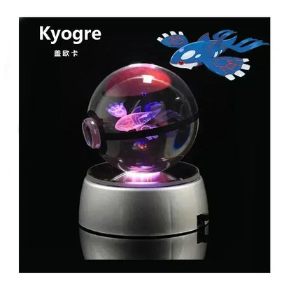 3D Pokémon Crystal Ball with LED Base
