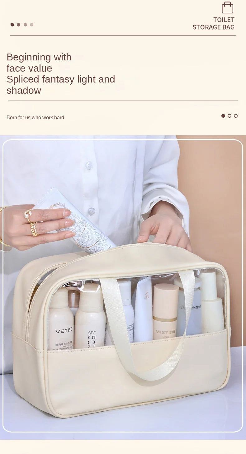 TravelGlow Multi-Use Transparent Cosmetic Bag