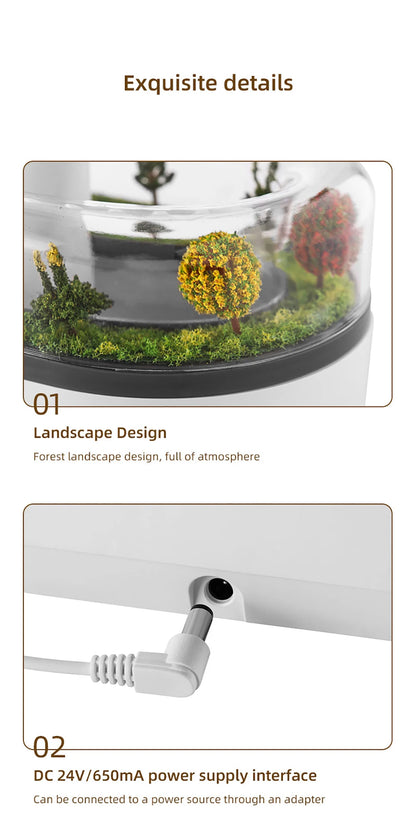 Raindrop Aroma Diffuser Humidifier with Colorful Light, White Noise & Ultrasonic Mist for Home Relaxation