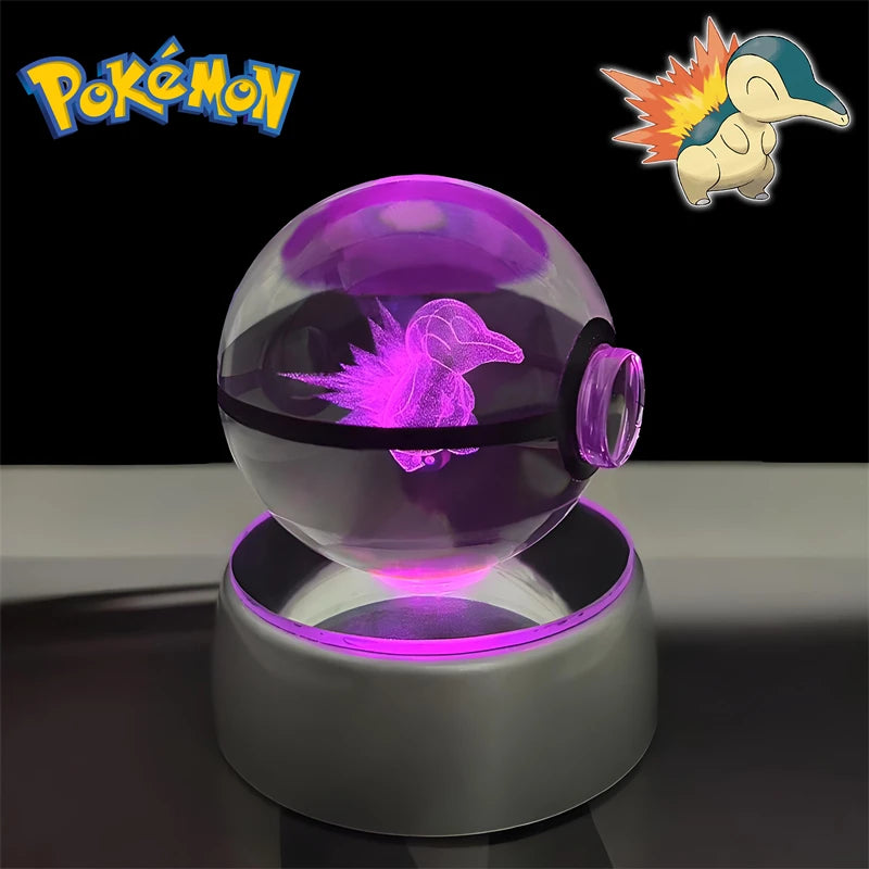 3D Pokémon Crystal Ball Night Light