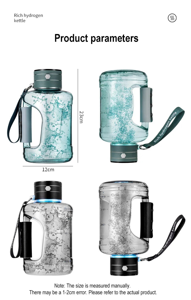 1.5L Hydrogen Water Bottle  | Boost Energy, Detox & Radiate Naturally