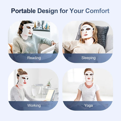 7-Color Wireless LED Face + Neck Mask