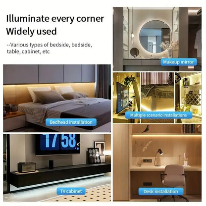 COB USB LED Light Strip with Touch Dimmer – Flexible Glow