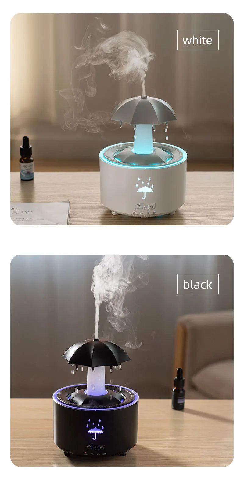 CloudRain Mist Diffuser – Raindrop Humidifier
