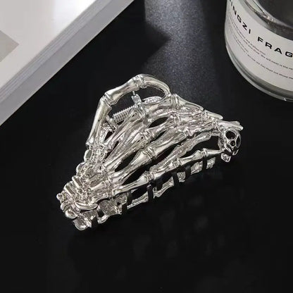 Retro Skeleton Hand Hair Claw
