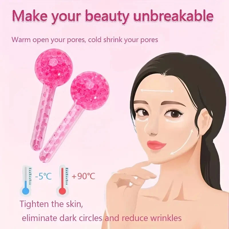 2-Piece Cooling Ice Globes for Face & Eyes
