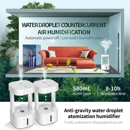 Anti-Gravity Water Drop Humidifier