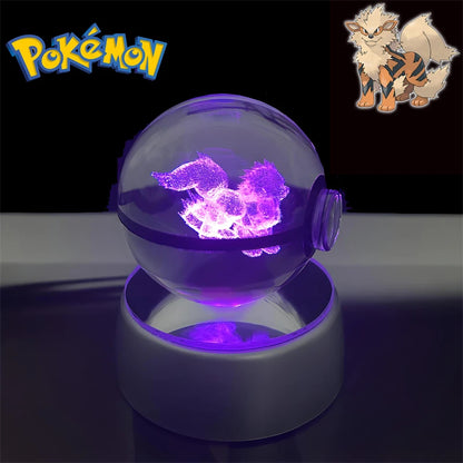 3D Pokémon Crystal Ball Night Light