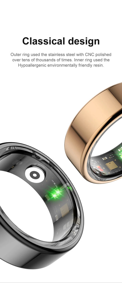 COLMI R02 Smart Ring – Military-Grade Titanium, 24/7 Health Monitoring, IP68 Waterproof