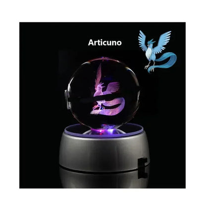 3D Pokémon Crystal Ball with LED Base