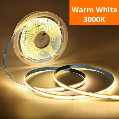 COB USB LED Light Strip with Touch Dimmer – Flexible Glow