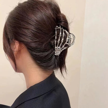 Retro Skeleton Hand Hair Claw