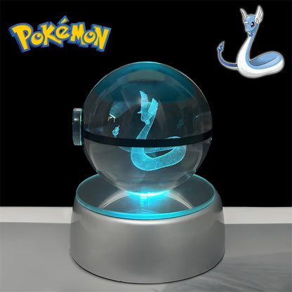 3D Pokémon Crystal Ball Night Light