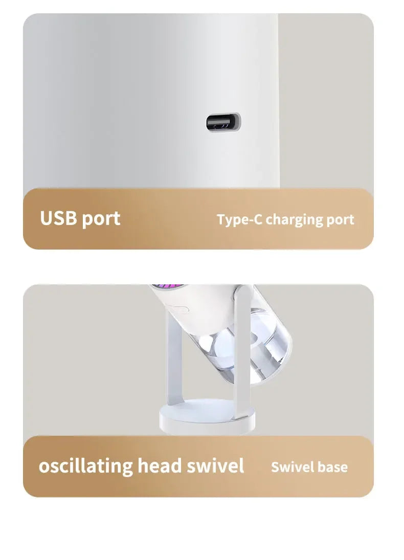 280ml Adjustable Mist Humidifier with Star Projection