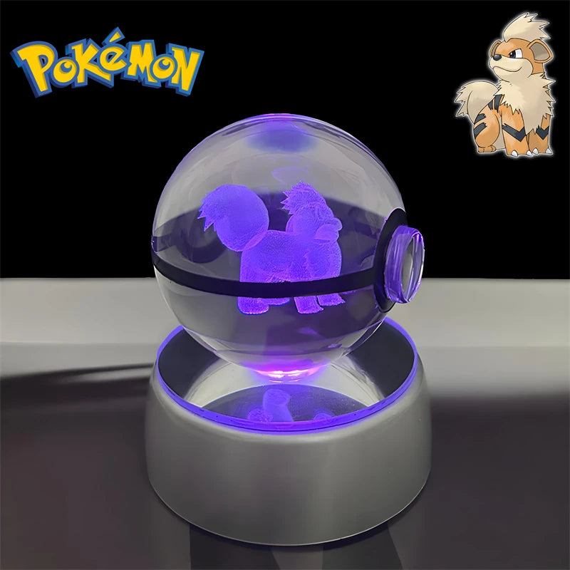 3D Pokémon Crystal Ball Night Light