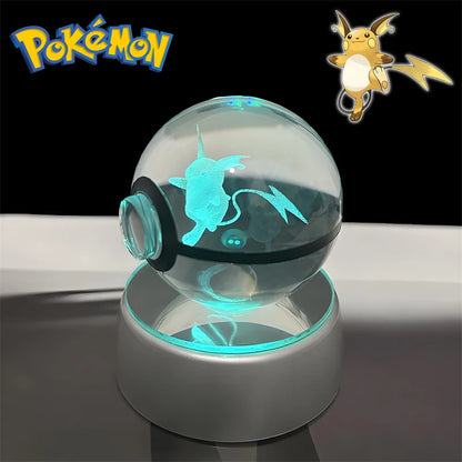 3D Pokémon Crystal Ball Night Light