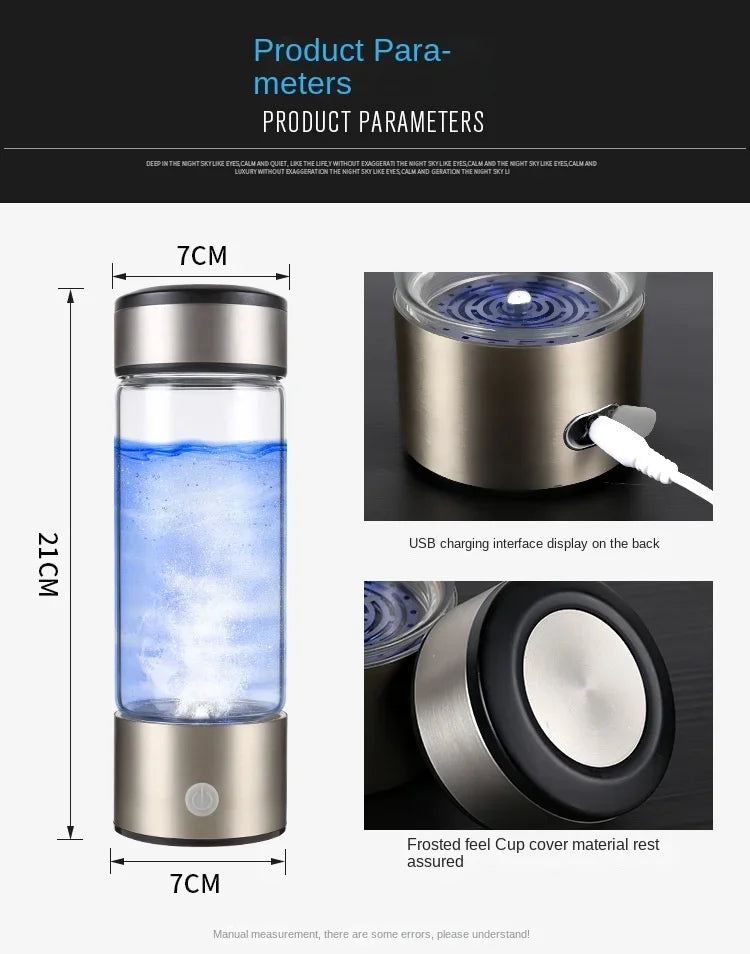 Hydrogen Glow 420ml Water Bottle