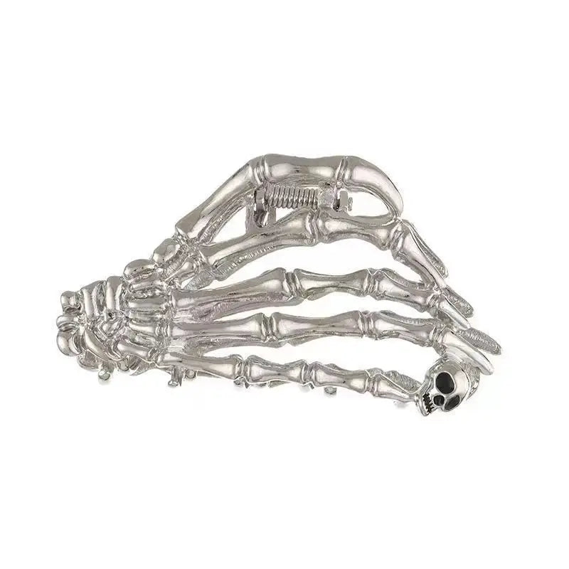 Retro Skeleton Hand Hair Claw