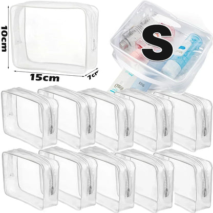 ClearGlow Transparent Travel Makeup Bag