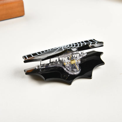 Ghost Bat Skull Hair Claw – Spooky-Cute Halloween Clip