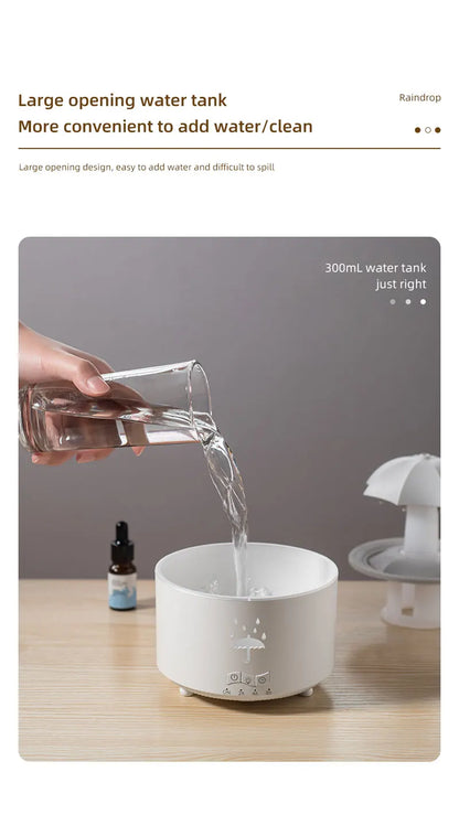 CloudRain Mist Diffuser – Raindrop Humidifier