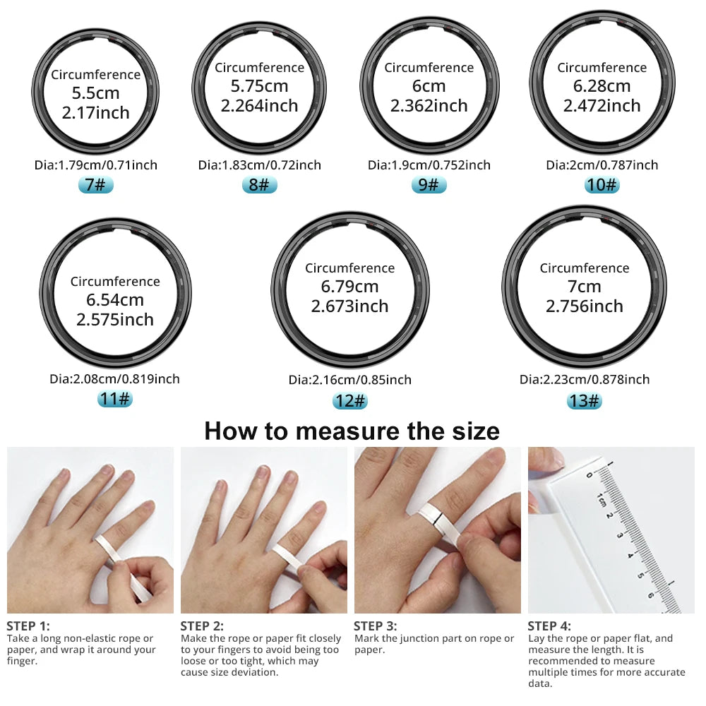 COLMI R12 Smart Ring with Display & Touch