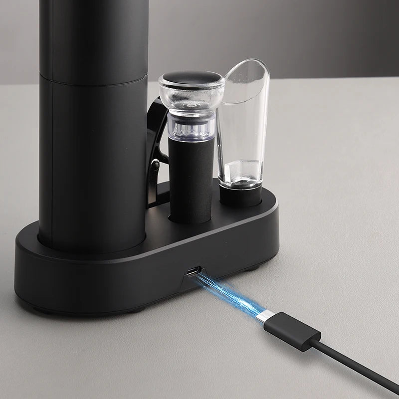 Electric Wine Opener Set with Charging Base