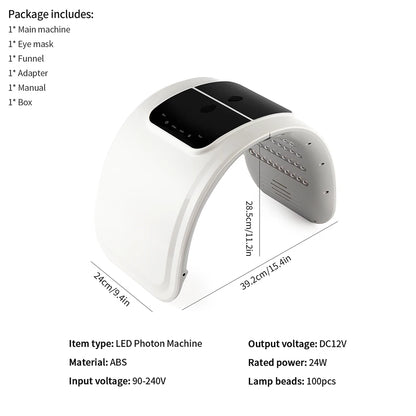7-Color LED Light Therapy Mask
