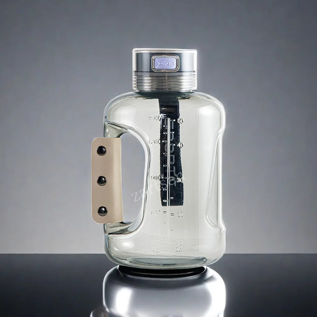 Hydrogen Glow 1.5L Hydrogen Water Bottle – Energize, Detox & Hydrate Anywhere!