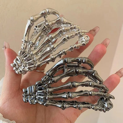 Retro Skeleton Hand Hair Claw
