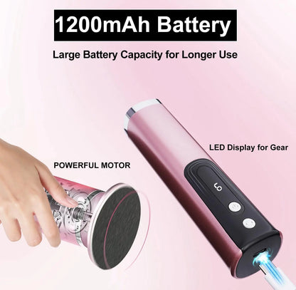 2-in-1 Electric Foot & Nail File – Rechargeable Callus Remover & Nail Polisher
