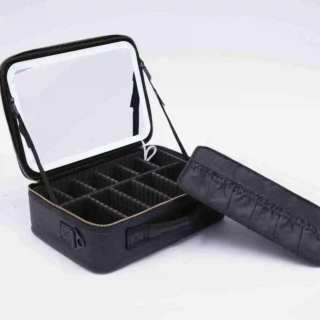 Smart LED Makeup Case with Mirror