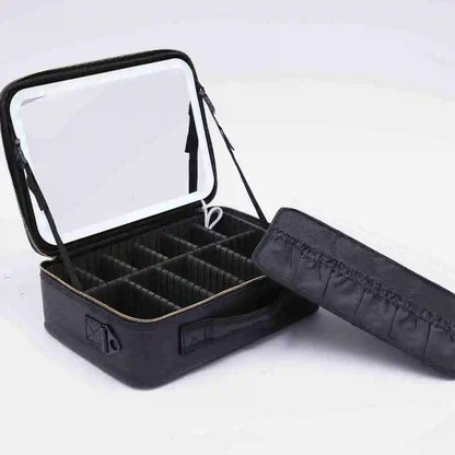 Smart LED Makeup Case with Mirror