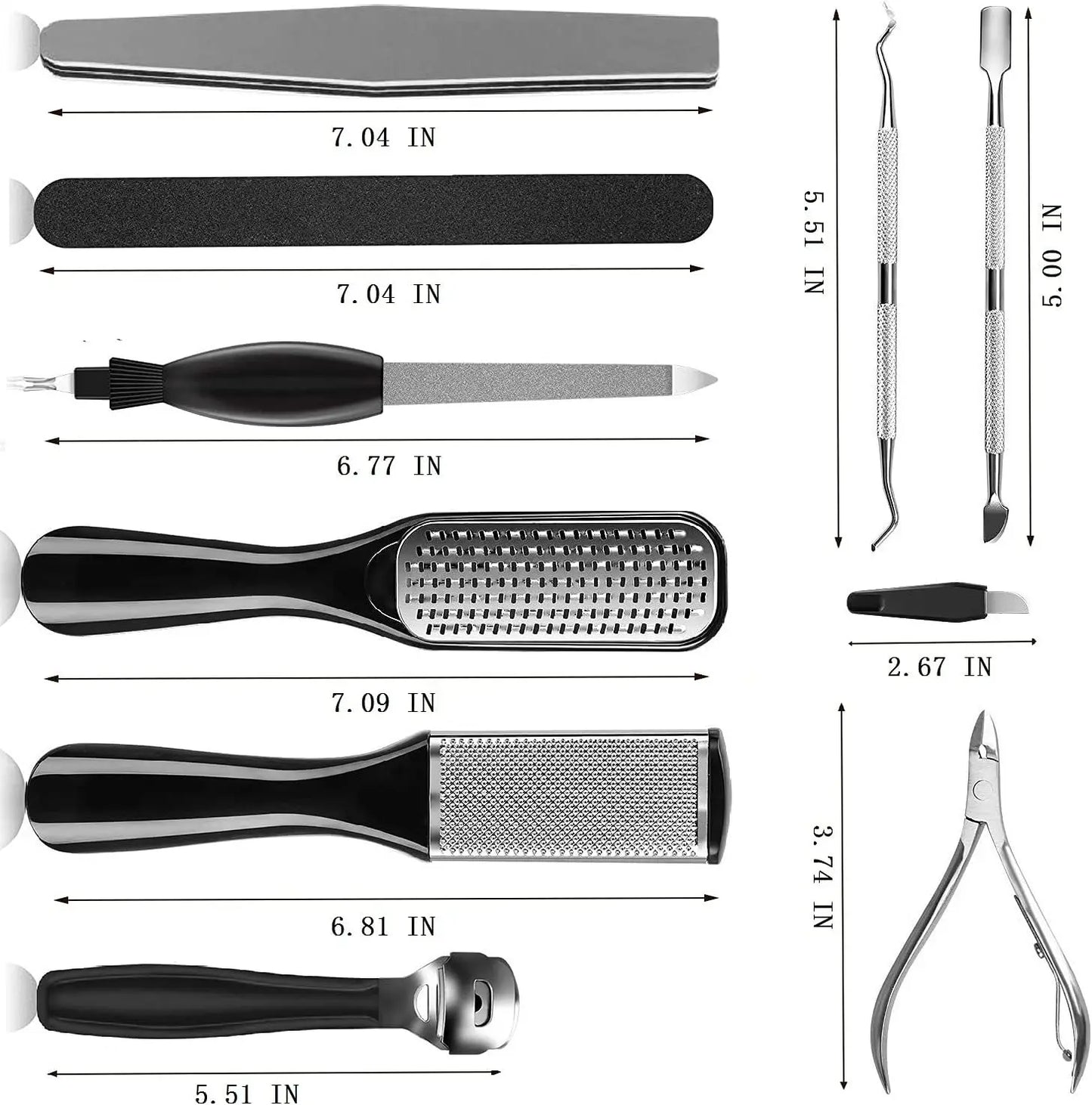 8/10/15/23-in-1 Pedicure Kit – Professional Stainless Steel Foot Care Set for Smooth, Soft Feet