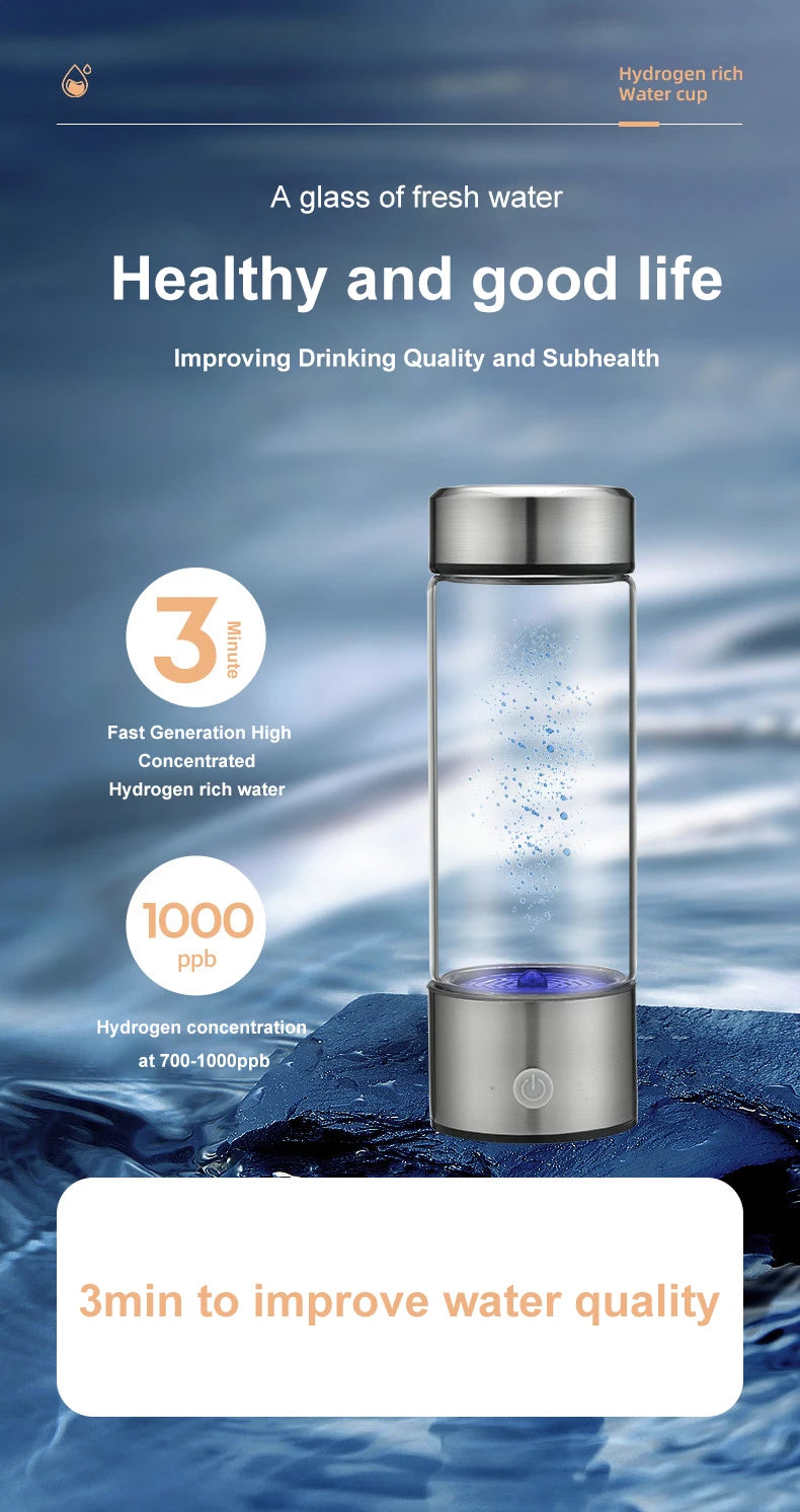 450ml Hydrogen Wellness Bottle