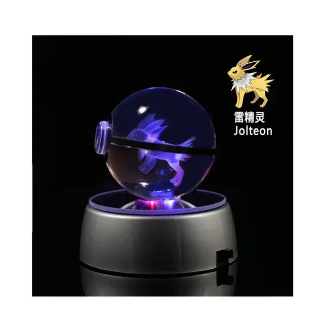 3D Pokémon Crystal Ball with LED Base