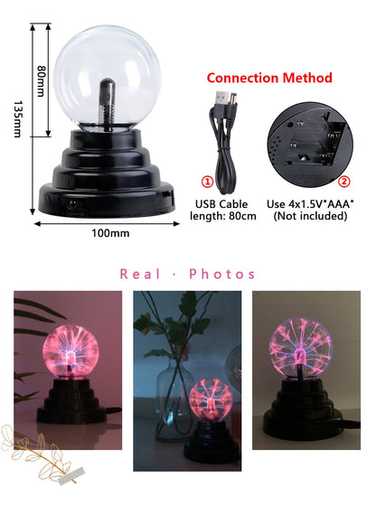 Magic Touch Plasma Ball Lamp- Halloween Special