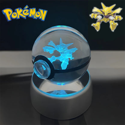 3D Pokémon Crystal Ball Night Light