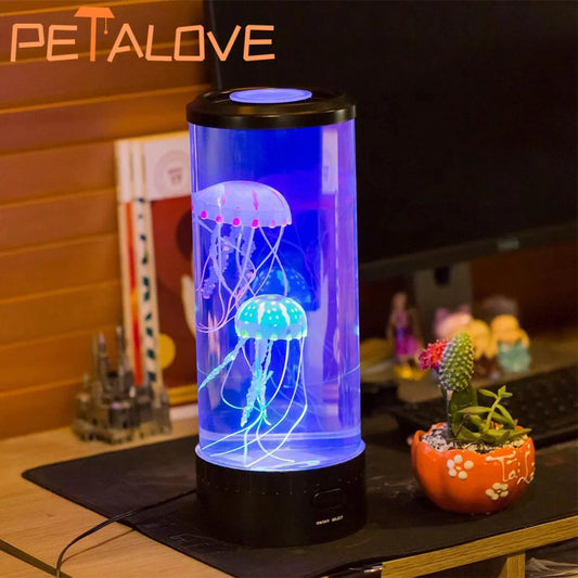 Jellyfish Lava Lamp – 7-Color LED Mood Light