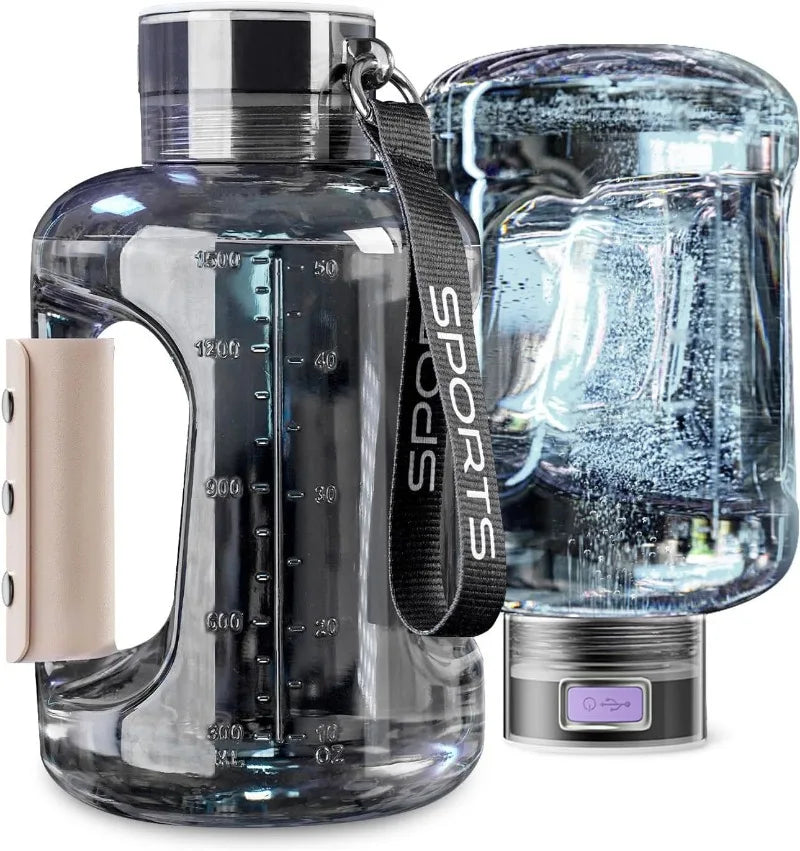 Hydrogen Glow 1.5L Hydrogen Water Bottle – Energize, Detox & Hydrate Anywhere!
