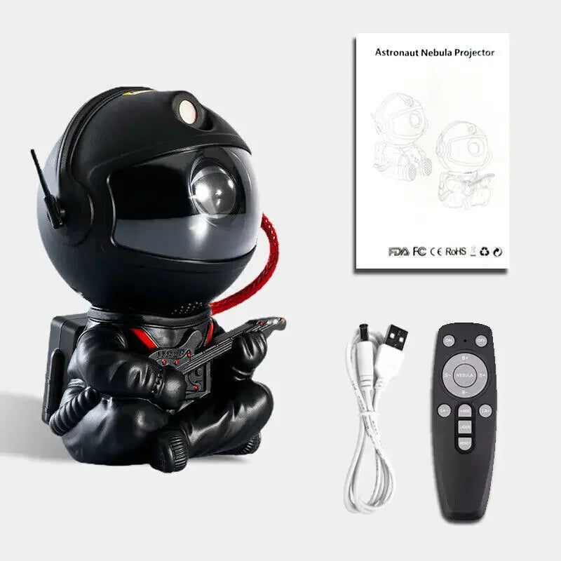 Astronaut Galaxy Projector Night Light – 360° Star Show for Kids