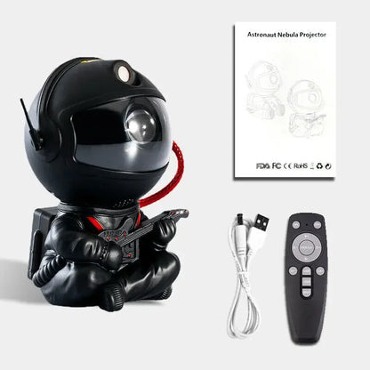 Astronaut Galaxy Projector Night Light – 360° Star Show for Kids