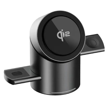 3-in-1 Magnetic Wireless Charging Dock – Fast Charge for iPhone, Android, Apple Watch & AirPods