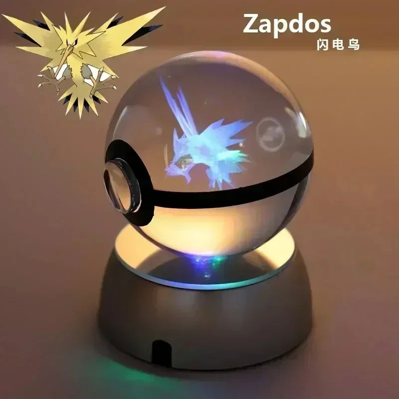 3D Pokémon Crystal Ball with LED Base