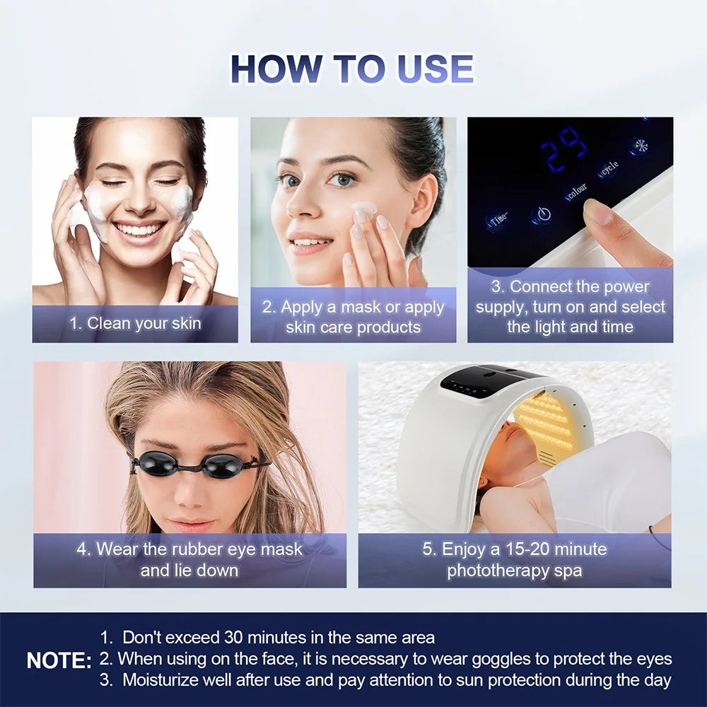 7-Color LED Light Therapy Mask